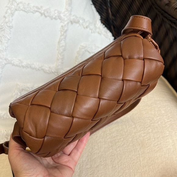 DUNE LONDON woven LEATHER crossbody brown - Picture 9 of 17